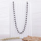 Original Karungali Malai — 54 Beads Natural Ebony Wood Mala with Gold Tassel